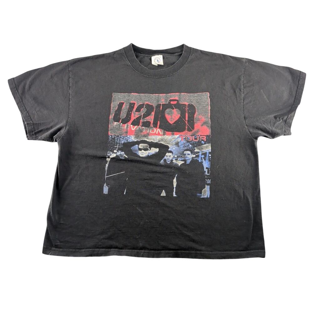 Vintage U2 Elevation Tour T Shirt Men's XL No Doubt 2001 Rock Band Tee Rare